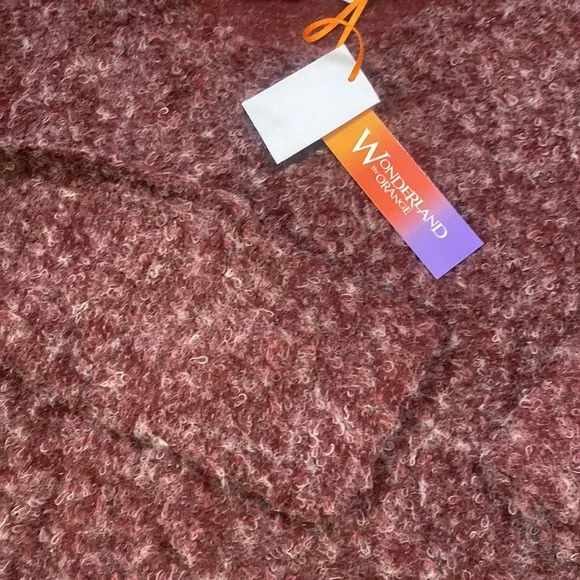NWT WONDERLAND by ORANGE size L wool blend blend funky sweater/blouse - Picture 8 of 11